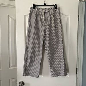 Urban renewal striped wide leg pants